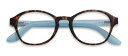 老眼鏡 おしゃれ ブルーライトカット パソコン用メガネ 度入り pcメガネ HAL CIRCLE TORTOISE BLUE +2.50 メンズ レディース コンパクト スリム かっこいい かわいい 折り畳み シニアグラス 目の疲れを緩和する 携帯用 頭痛の緩和 目に優しい 紳士 女性 40代 50代 60代