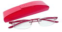 ビグラッド BL-3007 RD +1.00 老眼鏡 おしゃれ メンズ レディース コンパクト スリム 携帯用 かっこいい かわいい 折り畳み シニアグラス