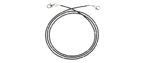 イヤーチェーン NA-20 リョウ G ブラック 補聴器用チェーン 補聴器 コンパクト 敬老