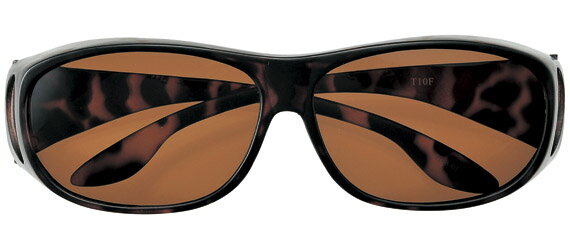 カバーグラス 7168ー01 MBRデミ/BR 偏光 へんこう polarized 眼鏡の上から メガネの上から サングラス オーバーグラス 釣り 度付き不可 UVカット メンズ レディース 男女兼用