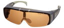 NO.853 ハネアゲ 偏光 へんこう polarized オーバーグラス BR 眼鏡の上から メガネの上から サングラス オーバーグラス 釣り 度付き不可 U...