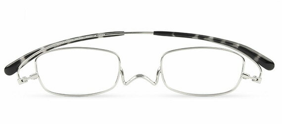 ペーパーグラス Nスタ プレシャス スクエア シルバー +3.00シニアグラス リーディンググラス クリックリーダー 読書用 おしゃれ メンズ 男性 レディース 女性 コンパクト 携帯用