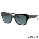 レイバン サングラス Ray-Ban RB2186 12943M 49□20 STATE STREET ブラック ブルー グレー グラデーション Ray-Ban 保証書付き サングラス UVカット 紫外線カット ドライブ オシャレ 送料無料