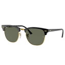 レイバン サングラス Ray-Ban RB3016 901/58 51□21 CLUBMASTER ブラック ゴールド カーキ 偏光レンズ Ray-Ban 保証書付き サングラス UVカット 紫外線カット 紫外線対策 ドライブ オシャレ 送料無料