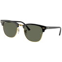 レイバン サングラス Ray-Ban RB3016F 901/58 55□19 CLUBMASTER ブラック ゴールド カーキ 偏光レンズ アジアンフィッティングブラック Ray-Ban 保証書付き サングラス UVカット 紫外線カット ドライブ オシャレ 送料無料