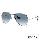 レイバン サングラス Ray-Ban RB3025 003/3F 58□14 AVIATOR LARGE METAL クリア ブルー グラデーション シルバー ...