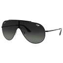 レイバン サングラス Ray-Ban RB3597 002/11 33 WINGS ブラック 黒 グレー グラデーション メタルフレーム Ray-Ban 保証書付き サングラス UVカット 紫外線カット 紫外線対策 メンズ 男性用 オシャレ 送料無料