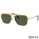 レイバン サングラス Ray-Ban RB3636 919631 55□15 NEW CARAVAN キャラバン カーキ グリーン ゴールド メタルフレーム Ray-Ban 保証書付き サングラス UVカット 紫外線カット 紫外線対策 オシャレ 送料無料