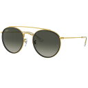 Ray-Ban レイバン RB3647N 923871 51□22 ROUND ラウンド グレー グラデーション ゴールド Ray-Ban 国内正規 LUXOTTICA 保証書付き サングラス UVカット 紫外線カット 紫外線対策 日焼け防止 男女兼用 ユニセックス オシャレ 送料無料