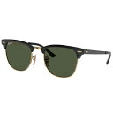Ray-Ban レイバン RB3716 187/58 51□21 CLUBMASTER METAL ブラック ゴールド カーキ グリーン 偏光レンズ メタルフレ...