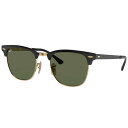 Ray-Ban レイバン RB3716 187 51□21 CLUBMASTER METAL ブラック ゴールド カーキ グリーン メタルフレーム Ray-Ban 国内正規 LUXOTTICA 保証書付き サングラス UVカット 紫外線カット 紫外線対策 日焼け防止 ユニセックス 男女兼用 オシャレ 送料無料
