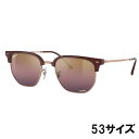 レイバン サングラス Ray-Ban RB4416 6654G9 53□20 NEW CLUBMASTER ボルドー ローズゴールド 偏光レンズ Ray-Ban 保証書付き サングラス UVカット 紫外線カット 紫外線対策 オシャレ 送料無料