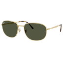 レイバン サングラス RayBan RB3754 001/31 60サイズ ゴールド グリーン カーキ メンズ レディース 男性用 女性用 度付き 可 度なし Ray-Ban rayban UVカット UV 紫外線対策 紫外線カット おしゃれ シンプル プレゼント ギフト 正規品 運転 ドライブ お出かけ 旅行 送料無料