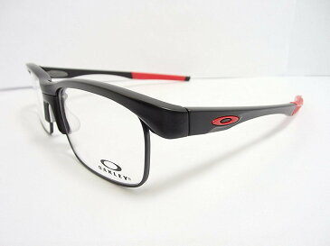 OAKLEY(オークリー) メガネ メガネ CROSSLINK FLOAT EX (クロスリンクフロート EX) OX3220-0456 col.SATIN BLACK-RED 【交換用レンズキャリア・交換用ステム(テンプル)付き】 オークリー メンズ レディース ビジネス プレゼント 記念日 贈り物に。