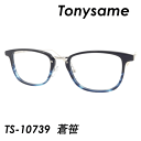 TONY SAME(トニーセイム) メガネ TS-10739 蒼笹 51mm 日本製