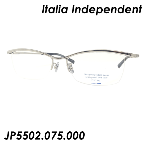 Italia Independent イタリアインディペンデント メガネ HIDE JP5502.075.000 55mm [SILVER]