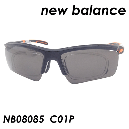 new balance(ニューバランス) 偏光サングラス NB08085 C01P［シャイニーブラック］ 69mm 【着脱可能インナーフレーム付き】【ズレ防止用ロック機能付き】