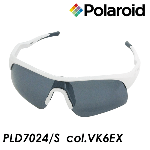 Polaroid(ポラロイド) 偏光サングラス PLD7024/S col.VK6EX WHITE スポーツタイプ UVカット 偏光レンズ