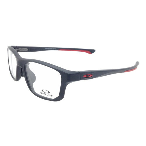 OAKLEY(オークリー) メガネ CROSSLINK FIT(クロスリンクフィット) OX8142-0456 56mm [Stn Blk/Rdln] 国内正規品 交換用イヤーソック・ノーズパッド2サイズ付き