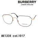 BURBERRY(バーバリー) メガネ BE1335 col.1017[ブラック/ゴールド] 52mm 【保証書付】