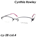 Cynthia　Rowley (シンシアローリー) メガネ CY-28 col.4 50mm 日本製【料金そのままで伊達メガネ・度付きメガネも対応可】