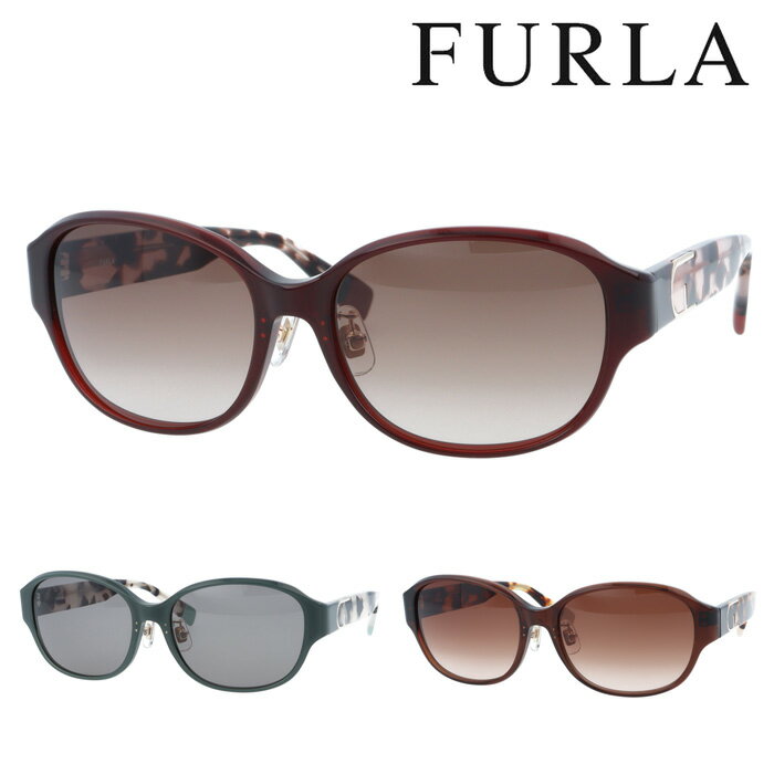 FURLA フルラ サングラス SFU849J col.01ED/06RM/0892 55mm 紫外線 UVカット 3color