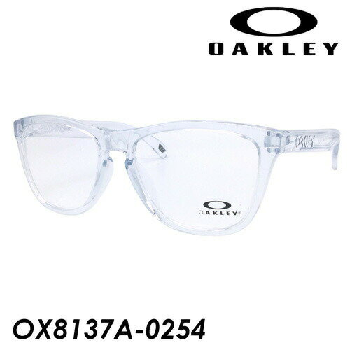 OAKLEY オークリー メガネ FROGSKINS RX A OX8137A-0254 POLISHED CLEAR 54mm フロッグスキン 国内正規品/保証書付