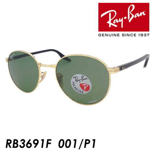 生産終了モデル Ray-Ban レイバン 偏光サングラス RB3691F 001/P1 53mm 紫外線 UVカット CHROMANCE ポラライズド POLARIZED 国内正規品 保証書付き