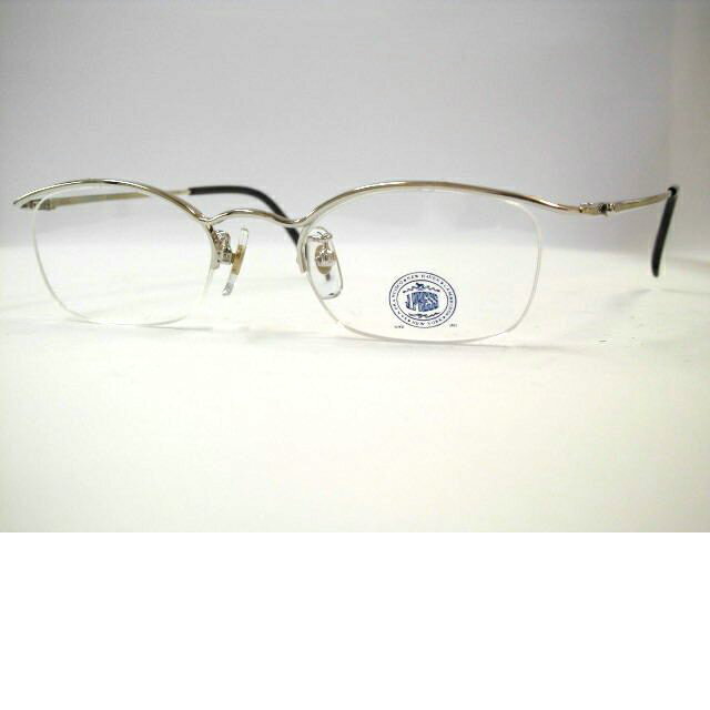 クラシックアイビー眼鏡 日本製 フォクス型ウエリントン小さめハーフリムメガネフレーム・J−PRESS・520