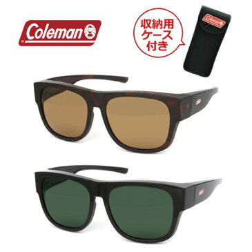 ■送料無料■ Coleman COV02 ケース付き CO09 取り寄せ品 オーバーサングラス 偏光サングラス 軽量タイプ