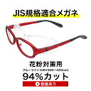 ザ”サプリメガネ　花粉対策メガネx2　度付き　【 国産高性能、東海光学ルティーナレンズ】【JIS規格適合メガネ】アイケアメガネブルーライトカットくもり止めクロス付 ブルーライトカット テスター付 お買い物マラソン スーパーセール