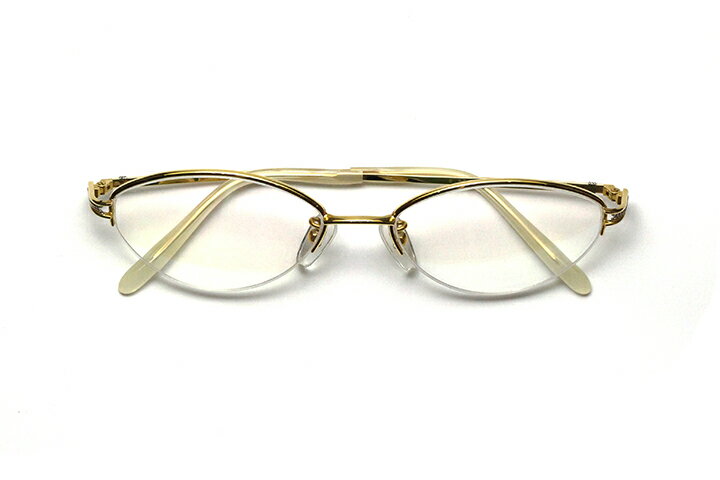 【フレーム単品メガネ】K18　S856 52サイズ【ボストン系】【K18使用】【高級フレーム】【日本製眼鏡】