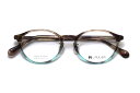 【レンズ付メガネ】LAULEA ラウレア byアミパリ LA 4040-LBRH ライトココアブラウンハーフ【ボストン系】【アセテート】【ノーズパッド付きプラスチックフレーム】【日本製眼鏡】