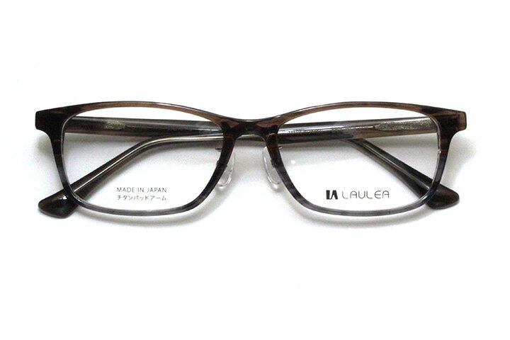 【レンズ付メガネ】LAULEA ラウレア byアミパリ LA 4048-TPH トープハーフ【ウエリントン系】【アセテート】【ノーズパッド付きプラスチックフレーム】【日本製眼鏡】