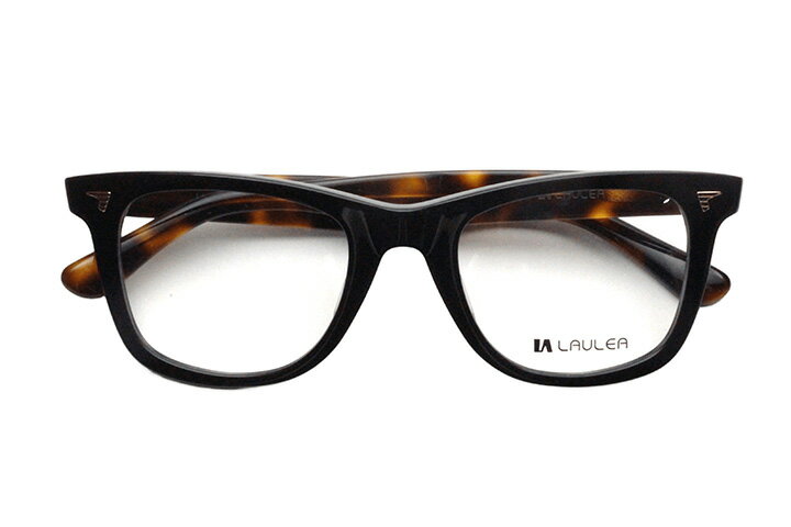 Rakuten - 【レンズ付メガネ】LAULEA ラウレア byアミパリ　LA 4060-BK/DM ブラック/デミ【ウエリントン系】【アセテート】【黒・茶】【日本製眼鏡】