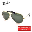 RayBan レイバン RB3138 9239/31 SHOOTER シューター レジェンドゴールド G15 サングラス ガラスレンズ ティアドロップ(4)