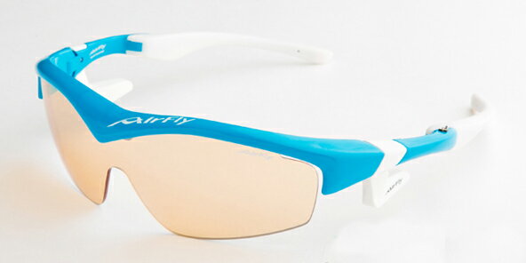 AirFlyエアフライ　AF-201 スカイブルーフレーム ライトオレンジスポーツサングラス