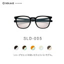 ソライズ サングラス SLD-005 シャープでエッジの効いたウエリントンモデル (SOLAIZ Daily use collection デイリー ユニセックス メンズ レディース メガネ エイジングケア 近赤外線カット)