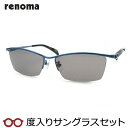 【度つきカラーレンズつき！】　renoma　レノマ度入りサングラスセット（度付きサングラス）　20-1152　3　ブルー