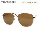 Calvin Klein　カルバンクラインサングラス　CK23108SLB　717　ゴールド　フルメタル　メンズ　レディース　UVカット　ケース付　【最短発送】