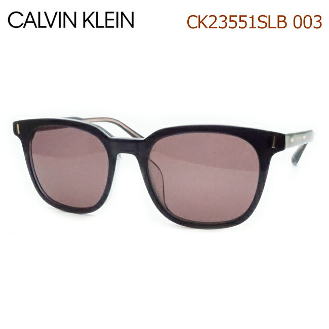 Calvin Klein カルバンクラインサングラス CK23551SLB 003 ブラック セル ウェリントン メンズ レディース UVカット ケース付 【最短発送】