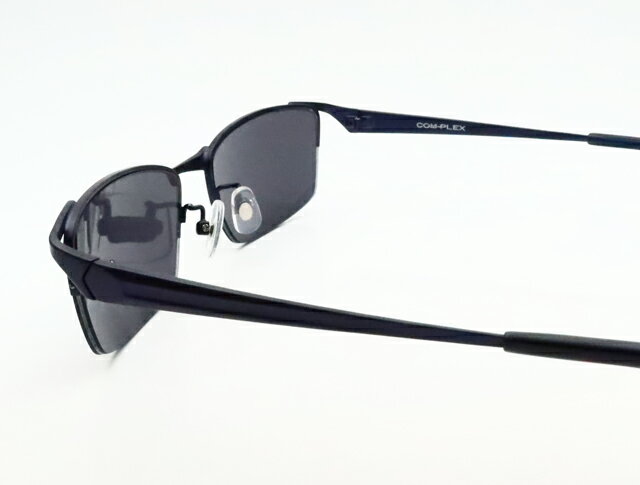 【度つきカラーレンズつき！】　コンプレックス度入りサングラスセット　（度付きサングラス）COS-197　2　マットネイビー　ナイロール　スクエア