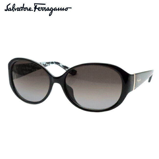 【Salvatore Ferragamo】フェラガモサングラスSF683SA　001 ブラック【最短発送】