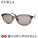 【FURLA】 フルラ度入りサングラスセット (度付きサングラス) SFU851J 06BZ スケルトングレーササ 度付き 度なし 52サイズ セル 鼻パットつ...