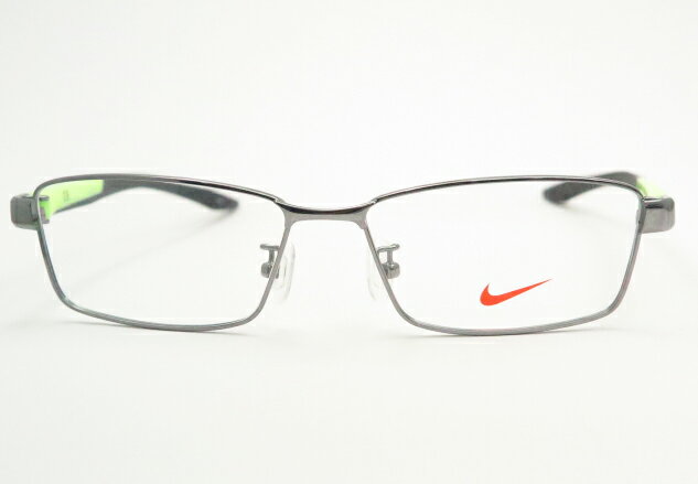 ナイキメガネセット　8127AF 034 ガンメタル　HOYA製レンズつき　度付き　度入り　度なし　ダテメガネ　伊達眼鏡　UVカット　フレーム　NIKE