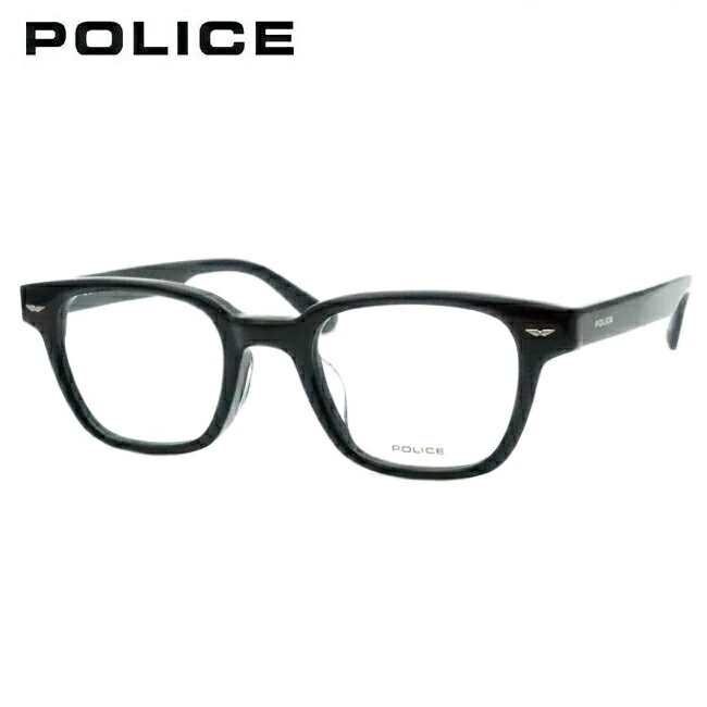 ポリス メガネ フレーム VPLP39J 0700 ブラック 黒 48サイズ メガネフレーム 眼鏡 最短発送 POLICE ウェリントン