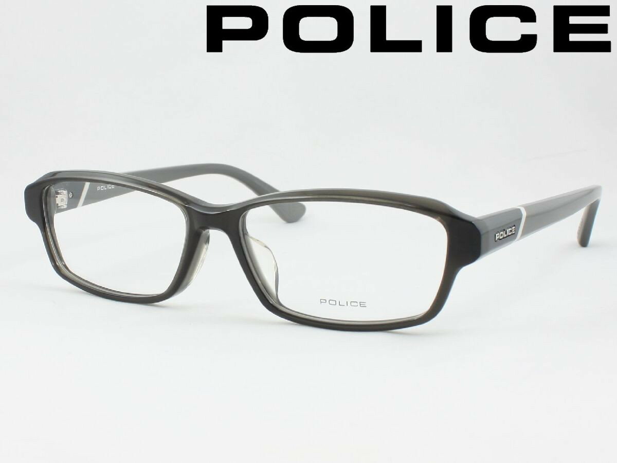 POLICE ポリス メガネフレーム VPLB95J-02GW 度付き対応 近視 遠視 老眼鏡 遠近両用 日本正規品 細身 セルフレーム 細め 細目 1