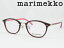 marimekko マリメッコ 薄型非球面レンズセット 32-0076-02 メガネフレーム 度付き対応 近視 遠視 老眼鏡 遠近両用 かわいい くすみカラー ウエリントン おしゃれ クラシカル ボストン レディース レディス
