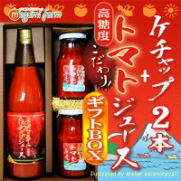 送料無料!トマトジュース・ケチャップ2本ギフトセット