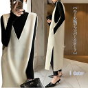 ジャンパースカート ワンピース Vネック 深Vネック 膝丈 ミディ丈 ロング丈 ベージュ サロペット スカート 重ね着 大人 マタニティ フォーマル きれいめ オフィス カジュアル 冬 結婚式 お洒落 秋 冬 着痩せ 大人 体